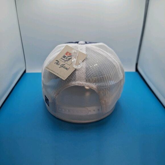 New York Yankees Tie Dye Trucker Snapback Leather Patch Hat MLB The Game Cotton - Picture 4 of 7